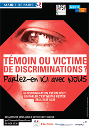 Flyer "Témoin ou victime de discriminations ?" - Page 1