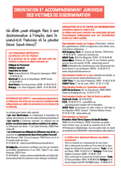 Flyer "Témoin ou victime de discriminations ?" - Page 2